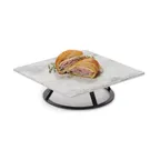 image of GET MTS-R3-MG Madison Ave Display Stand, 5-3/4" Top Dia, 9" Bottom Dia, 3"H, 2‑Tier, Gray
