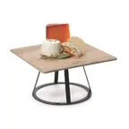 image of GET MTS-R6-MG Madison Avenue Stand, 5-3/4" Top Dia, 9" Bottom Dia, 6" H, Round 2‑Tier, Metal Gray