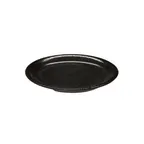 image of GET NP-6-BK Etchedware Plate – 6-1/2" Narrow Rim, Black Melamine, Break-Resistant - Dozen