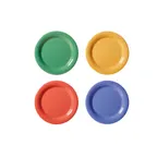 image of GET NP-6-MIX - Mardi Gras™ Plate, 6½" Narrow Rim, Melamine, BPA‑Free, NSF, Assorted Colors – 1 Dozen