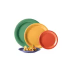 image of GET NP-6-PB Diamond Mardi Gras™ Plate – 6-1/2" Round Narrow Rim Melamine Peacock Blue NSF - 1 Dozen