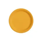 image of GET NP-7-TY Mardi Gras Plate – 7-1/4" Round Narrow Rim Melamine In Tropical Yellow - Dozen