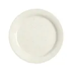 image of GET NP-9-IR Sante Fe Plate - 9" Round Beige Melamine Ironstone Plate With Narrow Rim - Dozen