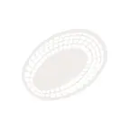 image of GET OB-938-W Bread & Bun Basket, 9-1/2" x 6" x 2" Deep, Oval, White Polypropylene - 1 Dozen