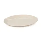 image of GET OP-1080-MA Dinner Plate, Small 10"L x 7-3/4"W Oval Coupe, Beige Melamine - 1 Dozen