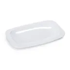 image of GET OP-116-W Siciliano Platter, 12.5" x 8.25" Oval Melamine, White, Rounded Corners - Dozen
