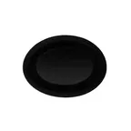 image of GET OP-120-BK - Black Oval Platter, 12" x 9" Melamine, Dishwasher Safe, BPA‑Free, NSF - Dozen