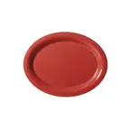 image of GET OP-120-CR Diamond Harvest™ Platter, 12" x 9" Oval Melamine, Red, Break‑Resistant - 1 Dozen