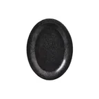 image of GET OP-120-EW-BK Oval Platter, 12" L X 9" W, Break‑Resistant Melamine, Black, NSF - Dozen