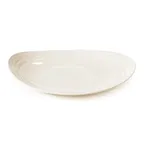 image of GET OP-1311-AW Magnolia™ Platter - 12.5" x 10.5" Oval White Melamine Tray, Dishwasher Safe - 1 Dozen