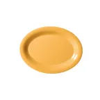 image of GET OP-135-TY Platter, 13-1/2" x 10-1/4" Oval Melamine Yellow Dishwasher‑Safe NSF - 1 Dozen