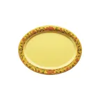image of GET OP-135-VN Venetian Oval Platter, 13.5" L x 10-1/4" W, Melamine, Pattern Resist, NSF - Dozen