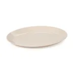 image of GET OP-1411-MA Settlement Large Dinner Plate, 14" x 10.75" Oval Beige Melamine - Dozen