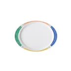image of GET OP-145-BA Diamond Barcelona™ Platter, Oval 14-3/4" x 10-1/2" Melamine Patterned - 1 Dozen