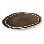 image of GET OP-1518-PCF Osslo Platter, 15"L x 11"W, Oval, Flare, Break-Resistant, Dishwasher Safe, Melamine