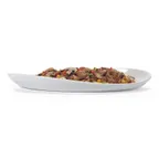 image of GET OP-1690-AW Osslo Platter – 16" x 9" x 3/4" Oval, White, Melamine, Dishwasher‑Safe, NSF
