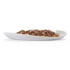 image of GET OP-1690-LT Osslo Platter – 16" Oval, Beige, 9" W x 3/4" H, Melamine, Dishwasher Safe, NSF