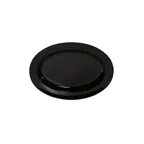 image of GET OP-621-BK Milano Platter, 21"L x 15"W Oval, Break-Resistant Black Melamine NSF