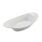 image of GET OVB-45-W Oval Salad Bowl, 1.3 Qt, 14.1" x 7.6" x 2.8" Melamine, White, BPA-Free - 1 Dozen