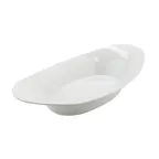 image of GET OVB-96-W Oval Acclaim 3-Qt Melamine Bowl, 18-1/4" x 9-3/5" x 3", White, Dishwasher Safe