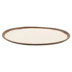 image of GET P-129-CRM Dinner Platter, 11-3/4" L x 9-1/4" W Oval, Melamine Dishwasher Safe BPA‑Free - 1 Dozen