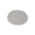 image of GET P-55-DVG Bread/Side Dish Plate, 5-1/2" Dia., Melamine, Dove Gray Trim, NSF, BPA-Free - 1 Dozen