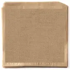 image of GET P-BUR-77-BR Food-Safe Bag/Wire Cone Basket Liner, Double-Open, 7" X 7"