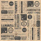 image of GET P-GT-1212-BR Food-Safe Sandwich/Deli Wrap Paper, 12" X 12", Grease-Resistant