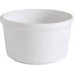 image of GET PA1101807324 Ramekin, 6.4 Oz., 3-2/3" Dia., Round, Rolled Edge, Porcelain, White - 1 Dozen