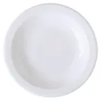 image of GET PA1101812024 - 8" White Porcelain Plate, Narrow Rim/Rolled Edge, Oven Safe 380°F - Dozen