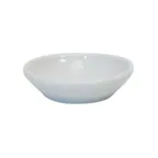 image of GET PA1101900024 Butter Pad, 3-1/2" Oval, Porcelain, Rolled Edge, Dishwasher Oven Safe - 1 Dozen