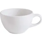 image of GET PA1101904424 Tea Cup, 8.8 oz, 5" White Porcelain, Rolled Edge Finish - 1 Dozen