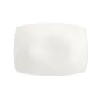 image of GET PA1101917812 Rect Porcelain Platter 13" X 9" Rolled Edge White Resist Microwave Safe - 1 Dozen