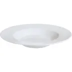 image of GET PA1101923706 Pasta Bowl, 12-3/4" Dia, 23.3 Oz, Porcelain, Bright White, Rimmed, Dishwasher Safe