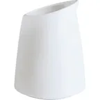 image of GET PA1101928424 Creamer Pitcher, 9.7 Oz (3.75”), Rolled Edge, White Porcelain, Oven Safe - 1 Dozen