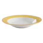image of GET PA1600703624 Soup Bowl 9 Oz 9" Porc. Orange/Corona/Yellow Microwave/Dishwasher 380°F - Dozen