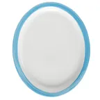 image of GET PA1601807812 Porcelain Platter 13" x 11" Rolled Edge, Calypso Blue, Oven Safe 380°F - 1 Dozen