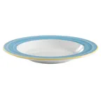image of GET PA1601903912 Pasta Bowl, 12" 18-4/5 Oz, Round Porcelain, Yellow/Corona/Calypso/Blue - Dozen