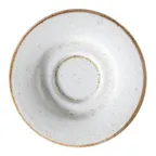image of GET PA1605900124 Coffee/Espresso Saucer, 5" Dia., Round, Beige Porcelain, Safe 380°F - Dozen