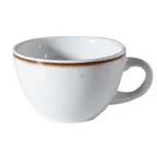 image of GET PA1605904424 Tea Cup 8.8 Oz 5" Beige Porcelain Edge Handle MW/Dish Oven Safe 380°F - Dozen