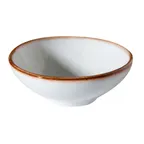 image of GET PA1605930024 Mini Bowl – 2.7 Oz, 3.75" Dia., Round Porcelain Beige Scratch-Resistant – Dozen