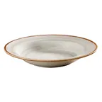 image of GET PA1607703624 9" Grey Porcelain Bowl 9.7Oz, Rolled‑Edge Rimmed Scratch‑Resist Oven Safe - Dozen