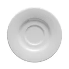 image of GET PA1647900324 Tea/Bouillon Saucer, 6.5" Round, Porcelain, Microwave Safe, Corona - 1 Dozen