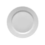 image of GET PA1647922024 8" Porcelain Plate Rolled Edge, Microwave/Dishwasher/Oven Safe To 380°F - 1 Dozen