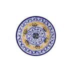 image of GET PA1677902912 12"¼ Porcelain Rolled Edge Plate Scratch-Res Mic/Dishwasher Safe 380°F - Dozen