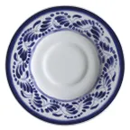 image of GET PA1678900324 Tea/Bouillon Saucer, 6.5" Dia., Rolled Edge, Porcelain, Microwave & Oven Safe 1 Dozen