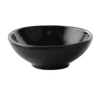image of GET PA1941930024 Mini Bowl - 2.7 Oz 3-3/4" Black, Rolled Edge, Microwave/Oven Safe - 1 Dozen
