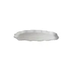 image of GET PHP02J - Bugambilia Palm Leaf Tray, 19.7" L x 9" W x 1-1/4" Deep, Aluminum Jade Resin