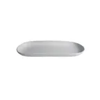 image of GET PO303FT - Bugambilia Platter, 85.5 oz, 23" L x 9.5" W x 2.25" D, Aluminum, Forest Green