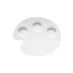 image of GET PP-977-W - 12" Melamine Plate, White, Flat, Break-Resistant, Dishwasher Safe - Dozen